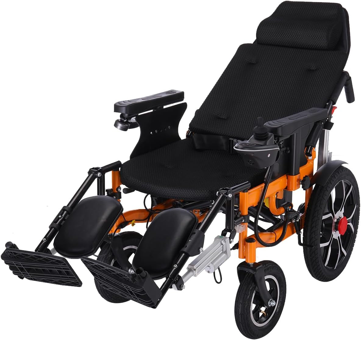 20Miles Long Travel Range,Lightweight Reclining Electric Wheelchair for Adults,All Terrain Foldable Intelligent Motorized Wheelchair,Power Reclining Wheelchair for Travel and Daily Use(Wider 21")