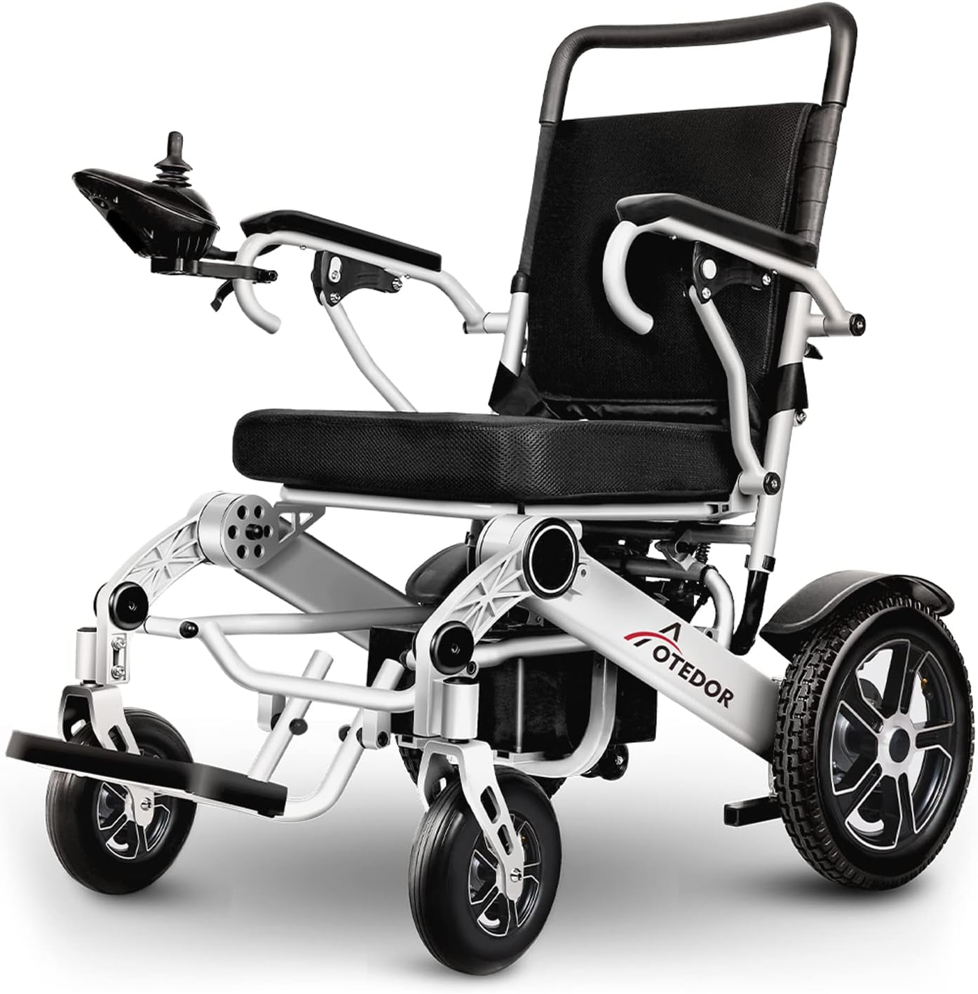 [2025 Upgrade]  30 Miles Long Travel Range, Electric Wheelchair for Adults Power Wheelchairs Lightweight Foldable All Terrain Motorized Wheelchair for Seniors Compact Portable Airline Approved