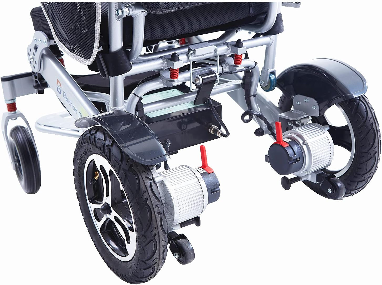 DX17 Automatic Foldable Electric Wheelchairs for Adults - Deluxe One Click Fold and Unfold - Super Horse Power (600W Motor Power) - Longest Range (Up to 25Miles with 2X12Ah Dual Battery)