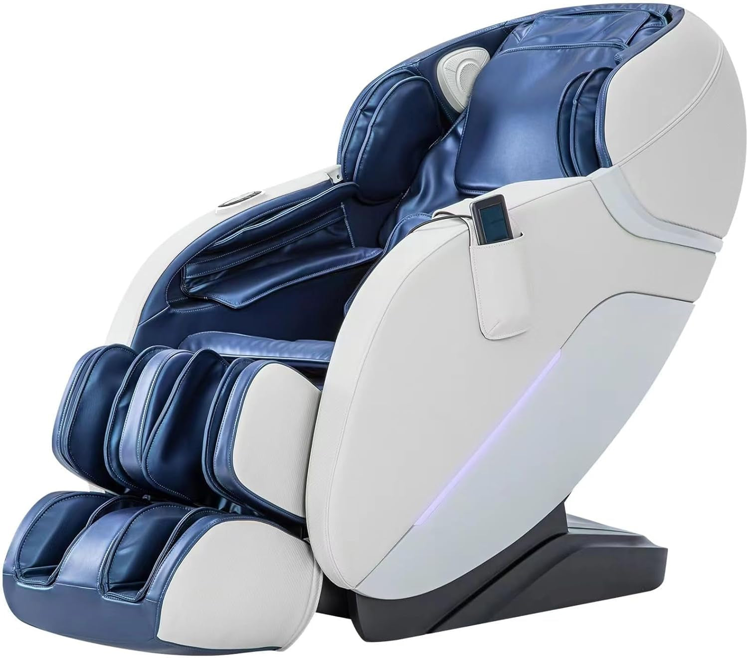 2025 A303 Massage Chair Irest System, Full Body with Heat, Zero Gravity, SL Track Shiatsu Recliner with Automatic Body Scan, Footrest Calfrest Exntension (Blue)